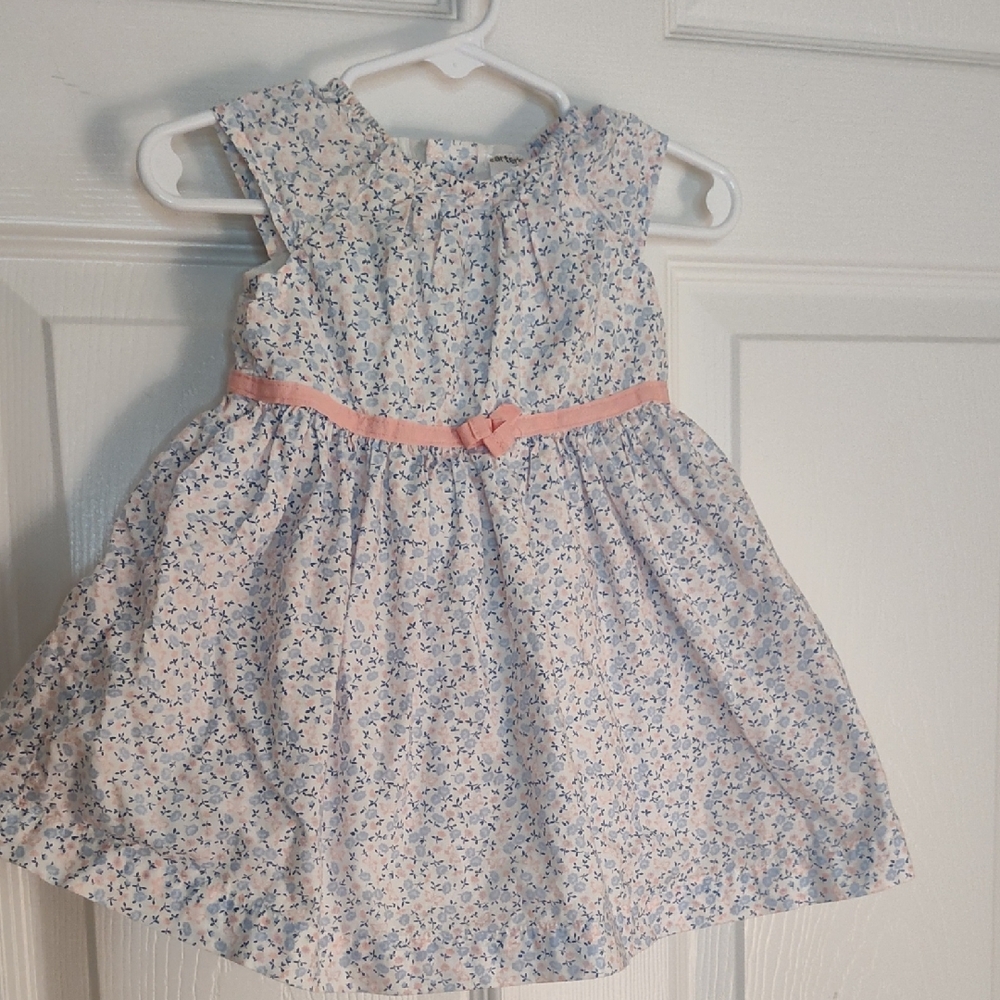 Carter's Pink and Blue Floral Dress